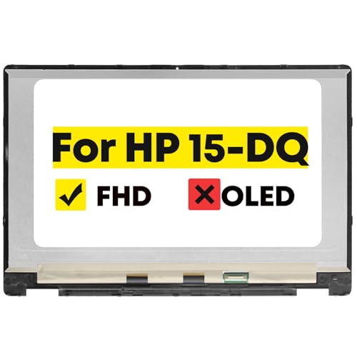 Image of 15.6 inch LCD Touch Screen Replacement Digitizer Assembly for HP Pavilion x360 15-DQ 15-dq0xxx 15-dq1xxx 15-DQ1095NR 15-DQ0953CL 15-DQ1071CL 15-DQ1052NR 15-DQ0067CL L51358-001 L66916-001 FHD 1920x1080