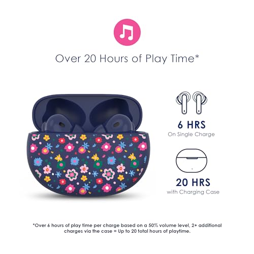 Image of Packed Party True Wireless Earbuds Bluetooth V5.3 Headphones with Charging Case, IPX5 Waterproof, Up to 6 Hours of Battery Life (Grow with It)