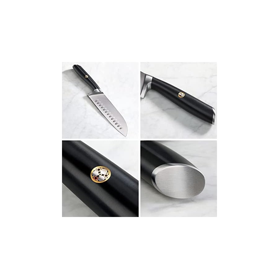 Cangshan L Series 3-Piece Starter Knife Set, Forged German Steel, Black, 1026917