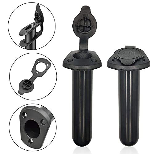 Kayak Flush Mount Fishing Boat Rod Holder With Cap - Plastic Fishing Tackle Accessory Tool For Kayak Boat Canoe Pole #TOP2