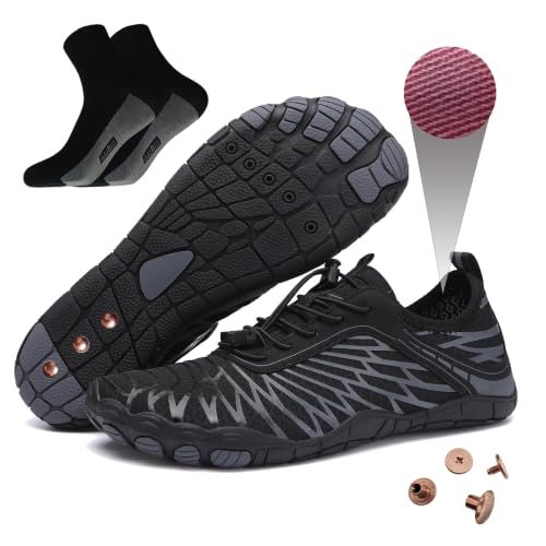 Image of Grounding Barefoot Shoes with Copper , Effective Full-Chain Grounding | Solid Copper Screws,Conductive Insoles，Extra Conductive Socks.Zero-drop,flexible wide toe box,for unisex