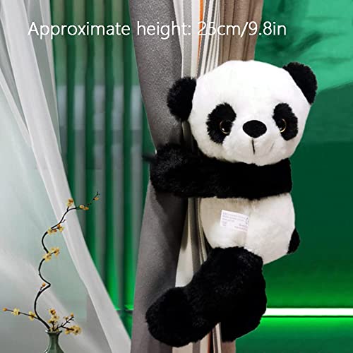 Soporte de cortina de oso panda para sujetar telas pesadas sin dañar la pared 3