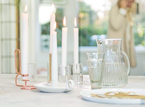 BOLSIUS White Candles 10 Pack - 9 Inch Straight Taper Candle Set - 8 Hour Candlesticks - Fits Most Standard Candle Holders - Premium European Quality - Household, Dinner, Wedding, & Party Candlesticks - Image 3