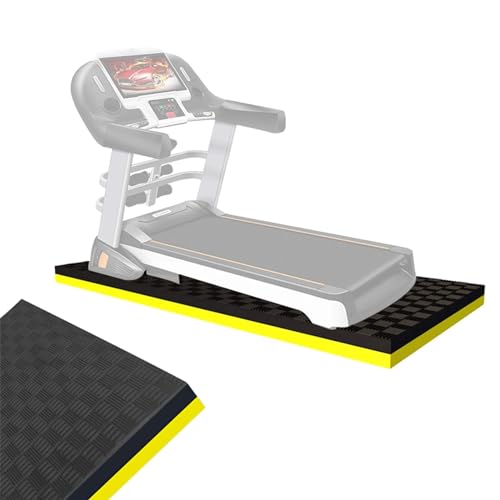 Anti-Slip Exercise Equipment Mat for Treadmill Home Gym - Noise Reduction Floor Protector for Pilates Gymnastics Stretching -