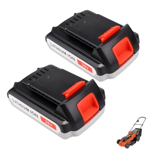MXJFYY 2PCS 20V 3000mAh Lithium Replacement Tool Battery for Black & Decker BL1518 BL2018 LBXR20 LBXR2020-OPE LB20 LBX20 LB2X4020 BL2018-XJ 194309-1194205-3 194204-5 196399-0 196673-6 LXT-400