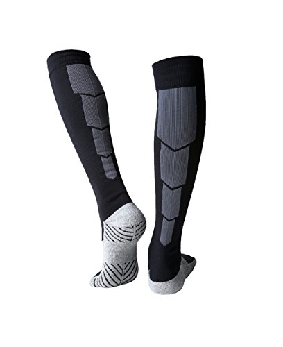 Matari Mens Sports Athletic Compression Football Soccer Socks Over Knee High Team Socks3