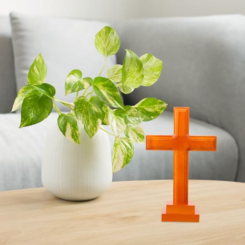 Cruz de madera pequeña resistente JOINPAYA para rezar y decorar espacios 3