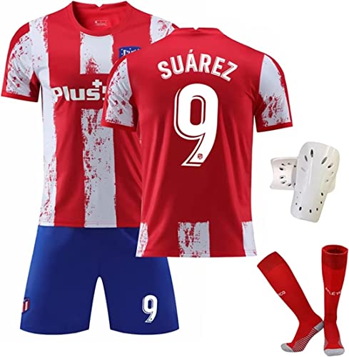 ZNSD Herren-Fußballtrikot Fußballuniform Für Erwachsene Und Kinder, Sommer-Retro-Kurzarmhemd + Short Cover