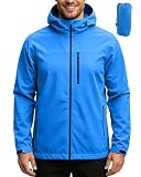 ACCNUO Regenjacke Herren Wasserdicht Atmungsaktiv Regenanzug Freizeitjacke Kapuze Regenjacke Geeignet für Wandern Bergsteigen Angeln Camping Radfahren und Jagen