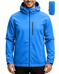 ACCNUO Veste Imperméable Homme Imperméable et légère Veste de pluie pour homme veste de pluie pour le cyclisme camping alpinisme, la randonnée et l'escalade