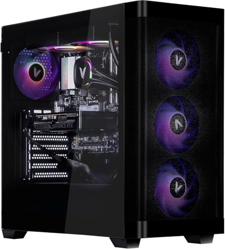 Velztorm Pilum Gaming Desktop PC (AMD Ryzen 7 5700X, GeForce RTX 5060, 32GB DDR4, 1TB PCIe SSD + 2TB HDD, 120mm AIO, 750W PSU, RJ-45, 1 Display Port, HDMI, Win 11 Pro)