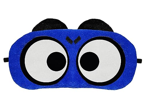 Nitsha Polyester Super Soft Cute Sleeping Eye Mask Comfortable Sleep Eye Mask For Men Women Girls Kids Boys - M.No-68, Blue