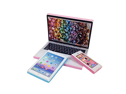 happyblockbuilder Compatible with Littlest Pet Shop LPS 3 Accessories Lot Set Laptop, Tablet, Phone PET NOT INCLUDED