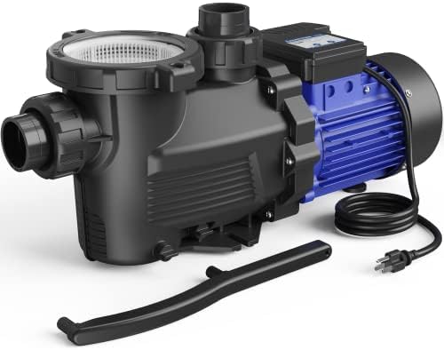 AQUASTRONG 1 HP Above Ground Pool Pump, 115V, 4945GPH, 1.25&1.5''adapter, High Flow
