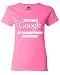 I don't need Google My HUSBAND Knows Everything Women T Shirt Funny Shirts Medium Azalea Pink