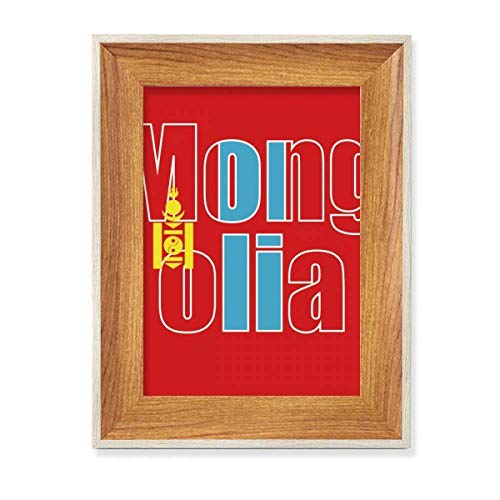 Marco de madera de Mongolia para decorar tu mesa de estudio con arte 2