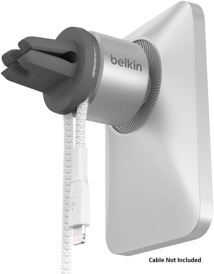 Belkin MagSafe Vent Mount Pro MagSafe iPhone Mount For Car - Silver