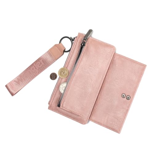 Image of Montana West X Wrangler Wallet for Women Ladies Female Card Cases & Money Organizers Wristlet with Wallet Large Clutch with Coin Purse Smooth Zipper and Rfid Lining