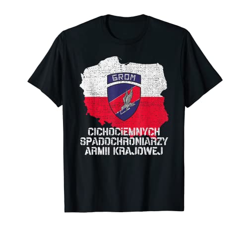 Fuerza Especial Polaca Jednostka Wojskowa GROM Militar Camiseta