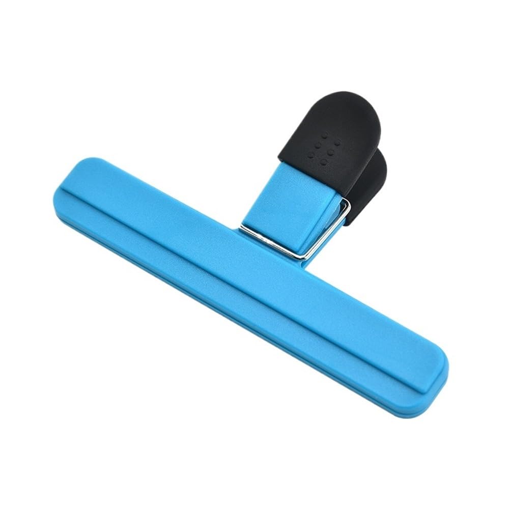 5PCS Bag Clips-Plastic Sealing Clips For Chip Bags,Snacks,Bread Packaging - Reusable Kitchen Savers In Assorted(Blue L)