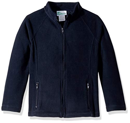Classroom School Uniforms Little Girls Fitted Polar Fleece Jacket, Dark Navy, S