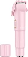 Aisleek 2-in-1 Bikini Trimmer for Women: Rechargeable Cordless Pubic Hair & Full Body Shaver, Safe Gentle Grooming for Intimate Areas, Legs, Underarms