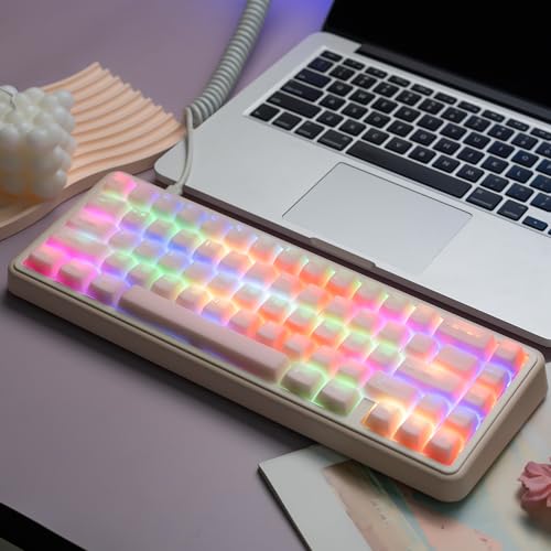 Image of dagaladoo Pink Keyboard keycaps,Double Shot PBT keycaps Jade