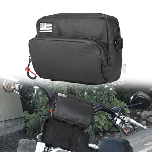 Sacoche guidon moto universelle pour sissy bar harley sportster et sac outils cruiser