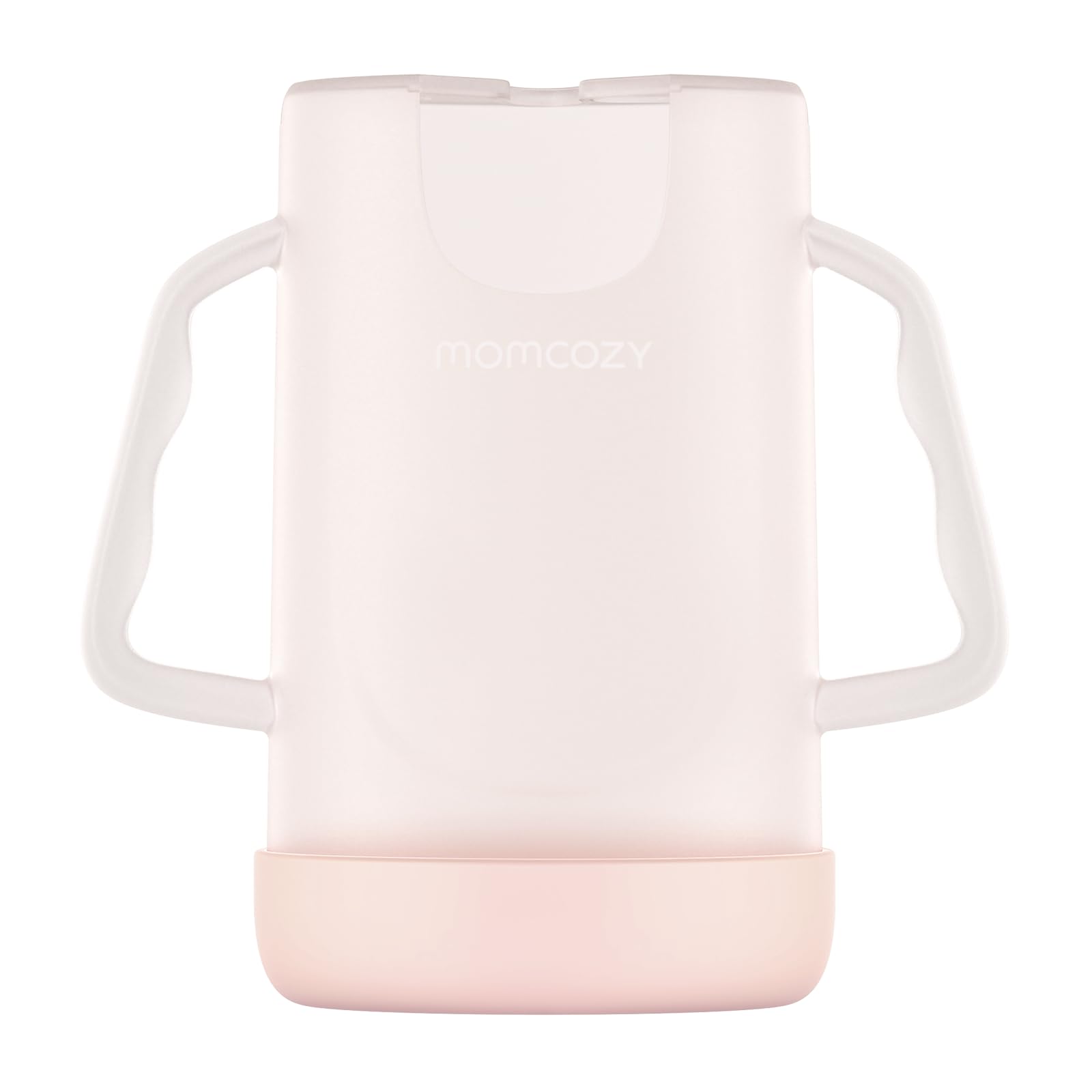 Momcozy Baby Pouch Holder No Squeeze, Baby Food & Juice Box Holder, Mess-Free, Easy Grip for Self-Feeding, BPA-Free & DEHP-Free, Must-Have for Babies, Pink