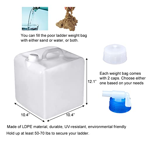 2 Pcs Extra Thick Swimming Pool Ladder Weights Anchors For Above Ground Inflatable Pools - Pool Step Stair Weights - Pool Sand Bags Anchor Sandbags Weight For Pool Ladder Steps #TOP1