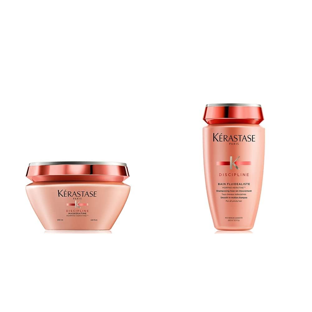 Kérastase Haarmaske für widerspenstiges und strapaziertes Haar, Glättend mit Anti-Frizz Effekt, Maskératine Maske, Discipline