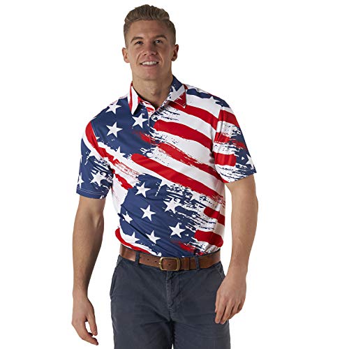 Royal & Awesome Old Glory American Flag Shirts For Men, Usa Shirts For Men, Patriotic Golf Shirts For Men, Usa Golf Polo, Fourth Of July Shirts For Men #TOP2