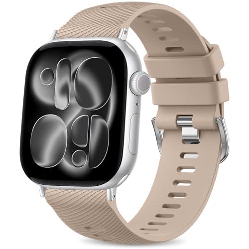 Tobfit Correa para Correa Apple Watch 40mm 44mm 42mm 46mm 45mm 41mm 38mm 49mm Mujer Hombre, Correa de Silicona Veta Cruzada, Pulseras de Repuesto Suave para iWatch Series SE 11 10 9 8 7 6 5 4 3 2 1