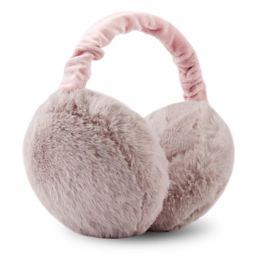 Omitium Cache-oreilles en peluche pour femme/homme, paraoreille pliable et doux pour les oreilles, chaussant pour femme, idéal pour l'hiver, le vent/froid,...