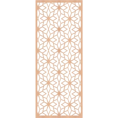 Image of Lake Decorative Pierced Fretwork Wood Wall Panels, 11 3 /8 inchW x 29 3 /8 inchH x 1 /4 inchT, Alder