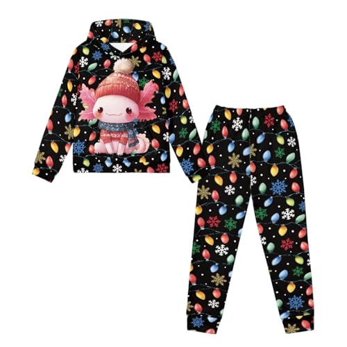 WELLFLYHOM Girls Pants Sets Graphic Pullover Hoodie and Jogger Pants 2 Pcs Long Sleeve Fall Clothes Set (5-12T)4
