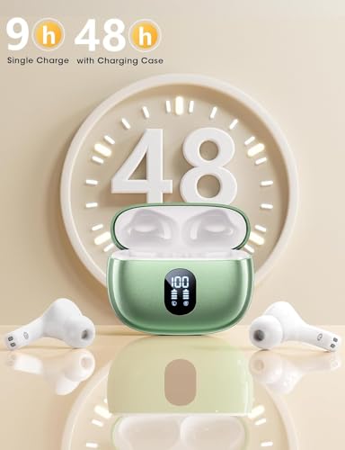 Image of Wireless Earbuds, Hi-Fi Deep Bass Ear Buds, 48H Playtime In-Ear Headphones