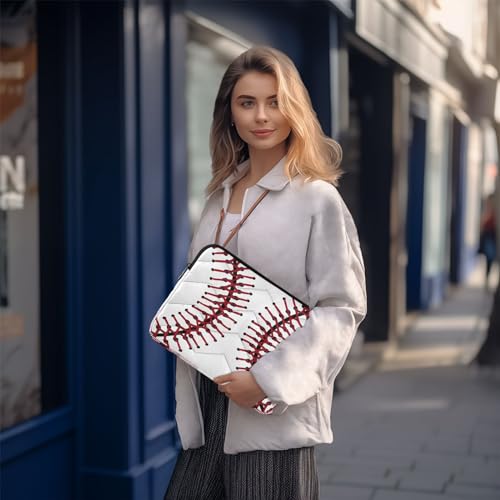 Funda para portátil 13-14 pulgadas textura beisbol miniatura 7