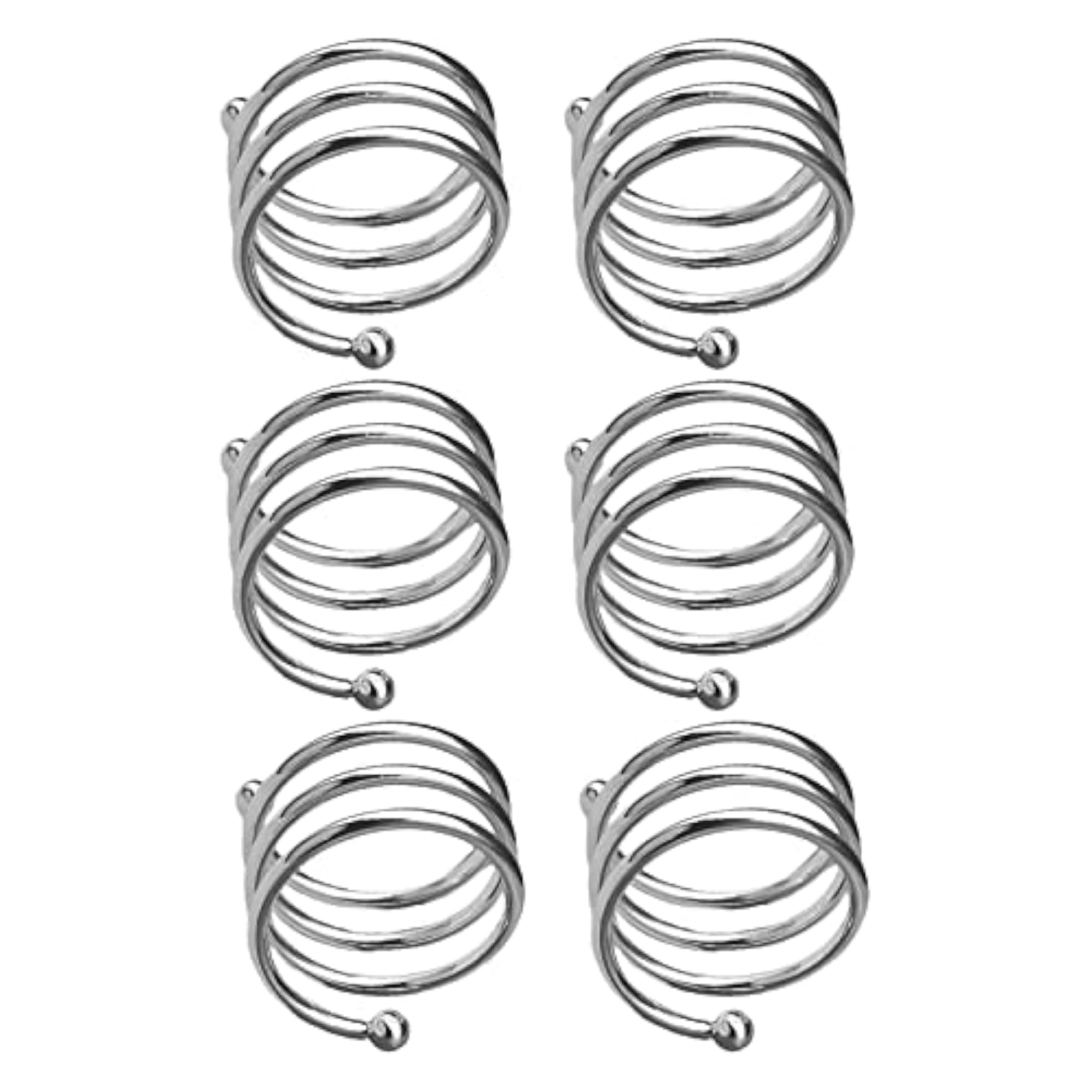 3X6Pcs Napkin Holders Decor Napkin Rings for Table Settings