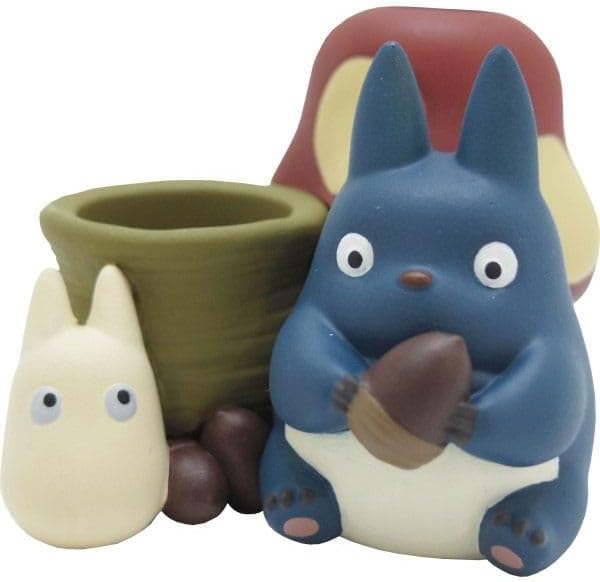 Studio Ghibli Artwork IKT-03B My Neighbor Totoro Seal Stand, Medium Totoro & Small Totoro