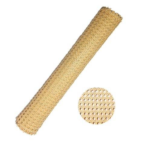 1 Roll Caning Material,6.6ft x 20inch PE Rattan Cane Webbing Roll for Caning Projects Star Anise Wide Rattan Sheet for DIY Crafts,Furniture, Cabinet, Ceiling, Chair