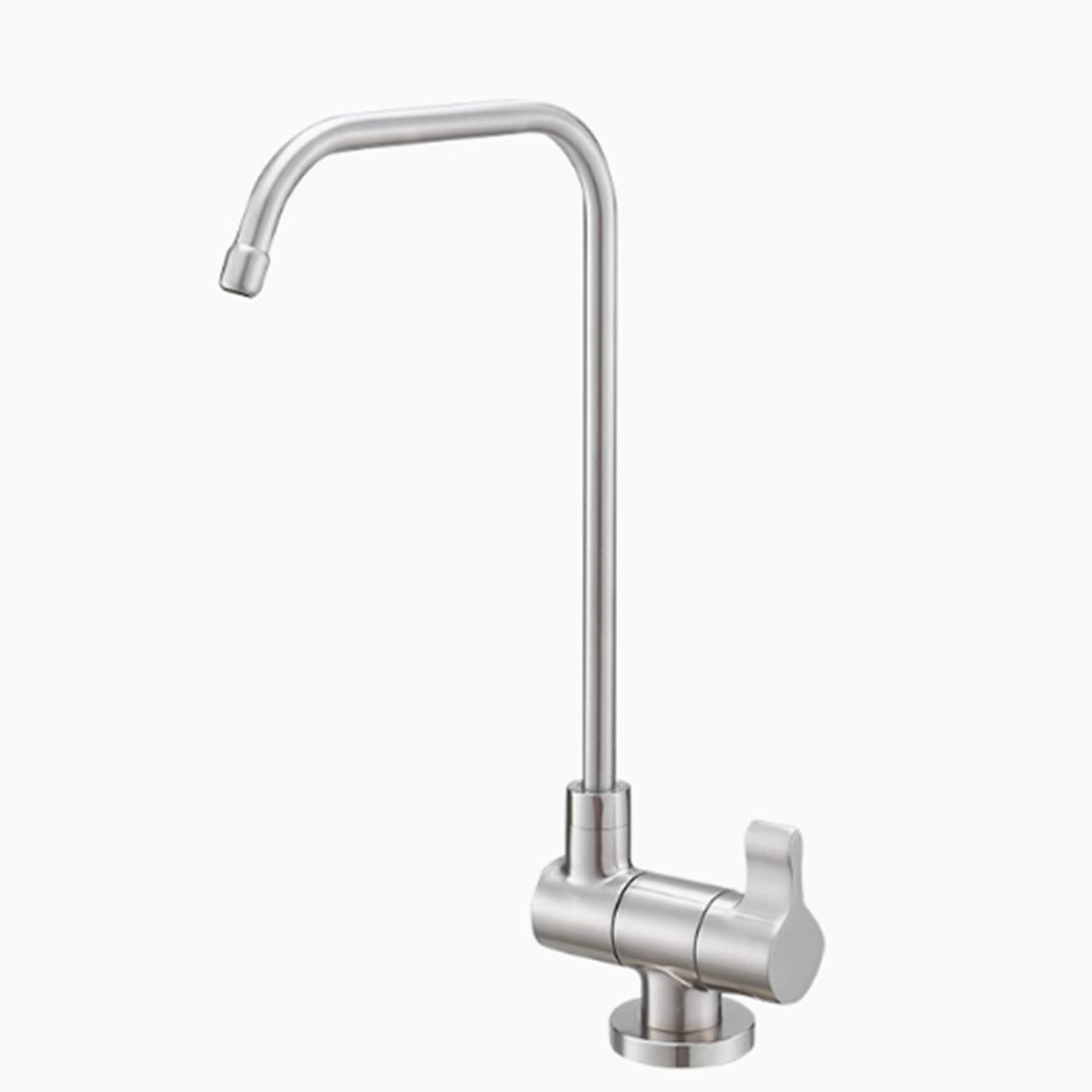Faucet Modern Kitchen Sink Faucet with 360° Swivel Brushed Brass Single Cold Filter Tap for Drinking Water (Brushed A)