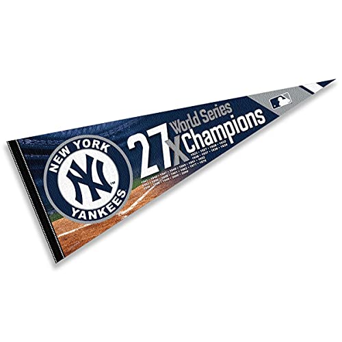 WinCraft Yankees 27 Time Champions Pennant Flag