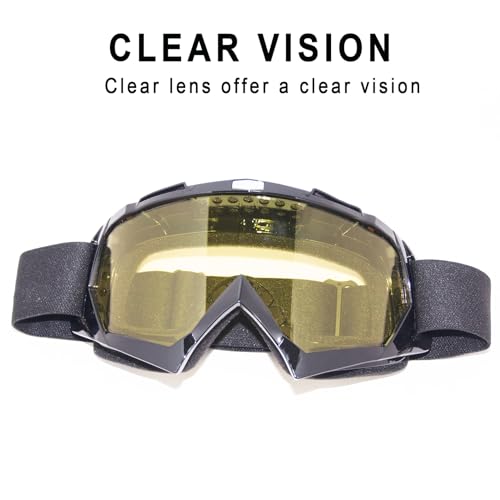 Image of Dirt Bike Goggles Motorcycle ATV Glass Riding Four Wheeler Offroad Mx Racing Helmet Goggles