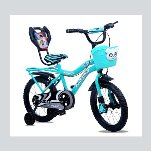 Buy SG CYCLES Flicker 16T Kids Cycle with Carrier, Training Wheels ...