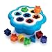 Quercetti Daisy Shape Sorter Baby Toy - 14 Large Pieces fit 7 Different Shapes and Colors, Supports Infant and Toddler Learning, Made in Italy, for Ages 1-4 Years