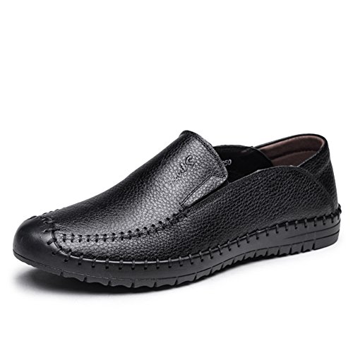 Chaussures en cuir véritable respirants style Angleterre cousu main
