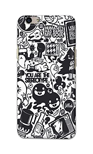 Image of Printed Hard Back Cover Case for Oppo F1s | Oppo A59 Back Cover (Mixed Cartoon) -702