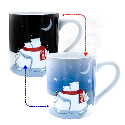 Taza cerámica Coca-Cola de osos polares 14 oz miniatura 1