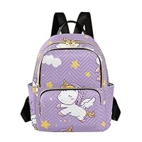 SUABO Cute Unicorn Pattern Backpack Purse Ladies Rucksack Travel Shoulder Bag Casual Daily Backpack